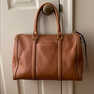Fossil leather satchel